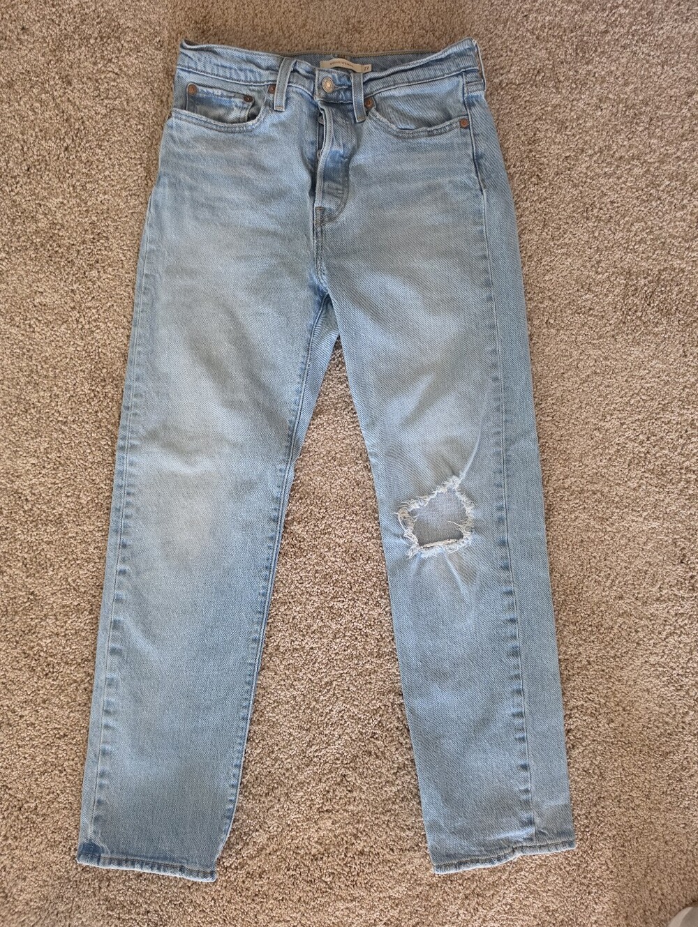 LEVI'S Light Blue Wedgie Straight Size 27